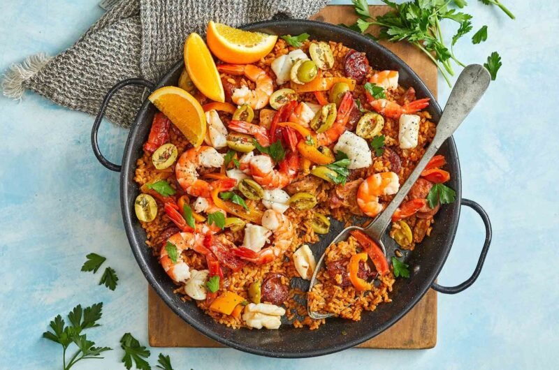 Halal Seafood Paella Recipe